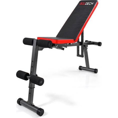 Banco de abdominales universal para columna lumbar con pesas y mancuernas
