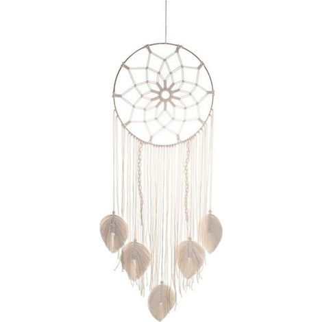 Macramé Attrape-RêVes Grande Tenture Murale Fait à la Main Attrape-RêVes Boho Glands pour Chambre Salon DéCoration Cadeau (1/4)