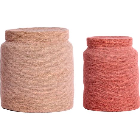 Conjunto de Cestas Light & Living BETANIA Rosa Claro y Rosa de (1/4)
