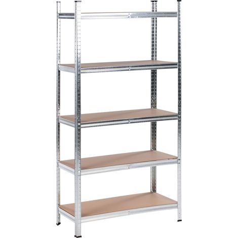 Garagenregal XITTA Metall 180 cm 90 cm Silber