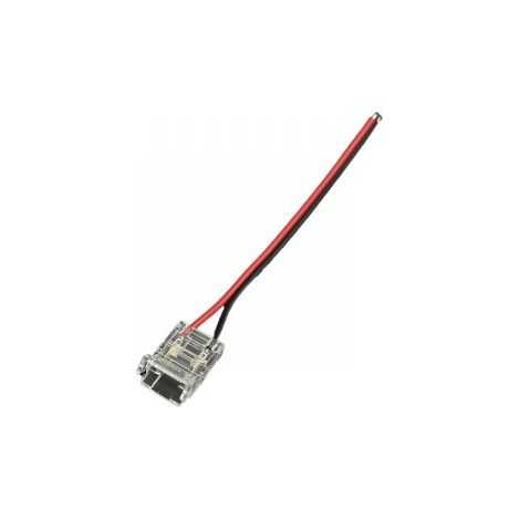 10 Pezzi Connettore Trasparente Invisibile 10mm 2 PIN Per Chiudere 2 Striscie Led Smd COB con Passo da 10mm Senza Saldare