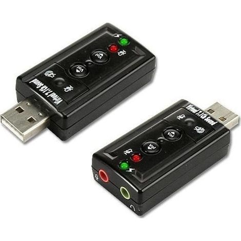 Adattatore audio USB Connectland AD-USB-TO-AUDIO-MIN - Nero (1/3)