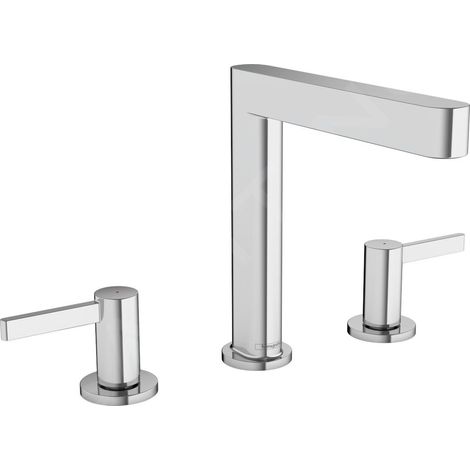 hansgrohe Finoris robinetterie de lavabo 3 trous 160 avec vidage (1/5)