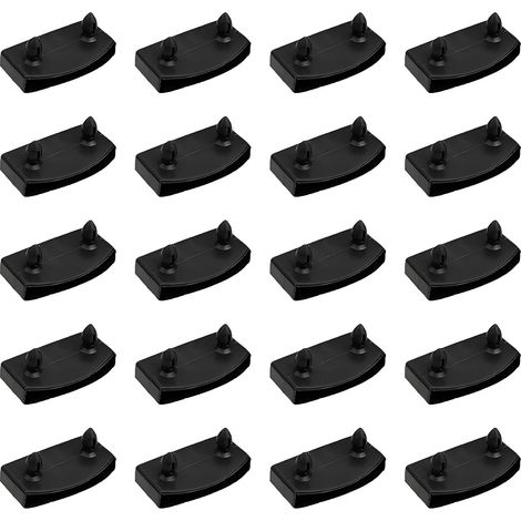 20 Pièces Boucle à Latte en Plastique, Supports Robustes pour Sommier à Lattes de Lit, Supports pour Sommier à Lattes, pour Lattes (1/5)