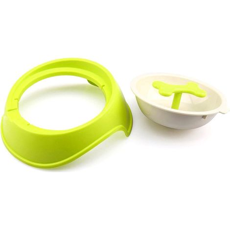 Ciotola sport per cani gatti 20 cm anti-soffocamento e migliore digestione Verde