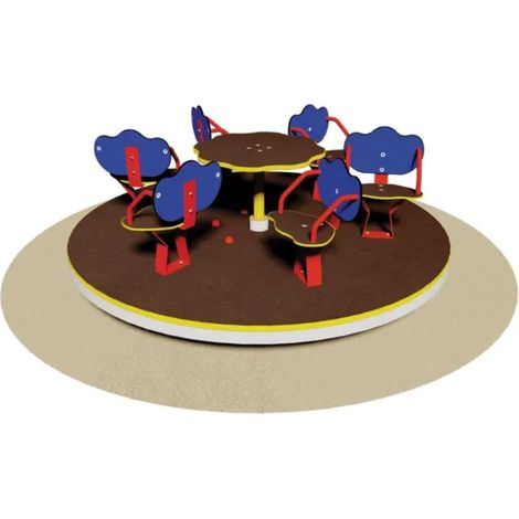 Giostra Sedili 4-6-8 posti Giochipark EN 1176 bambini 2-8 anni &Oslash125-201cm - 6 Posti