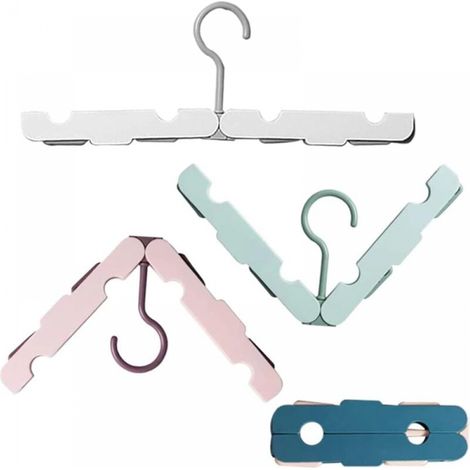 Cintres de Pliables Voyage 4 Pièce Cintres de Voyage Pliables Cintres Pliables Portable Cintres Portatifs Vêtements pour Penderie Cintre Extensibles Cintre Voyage pour Rangement de Vêtements (1/5)