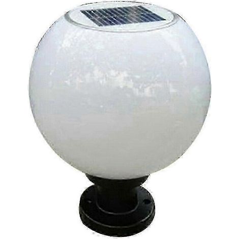 Lampe murale extérieure sphérique LED de 200 mm à énergie solaire (1/5)