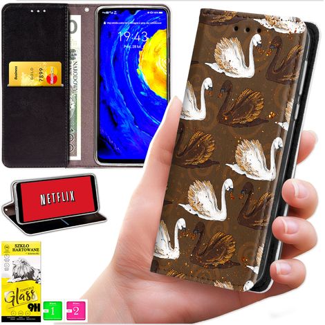 Custodia a portafoglio per Oppo Reno 14F / 14 FS 5G - cover bluemoon con stampa + vetro 9H (1/5)