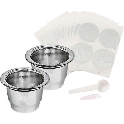 Für Icafilas Nachfüll-Kaffeekapseln, nachfüllbare Blätter, Nespress-Kaffeekapseln, wiederverwendbarer Kaffeefilter (1/5)