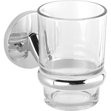 Siko Multi Simple Porte-verre chrome + Verre inclus, Chrome (SIM27)