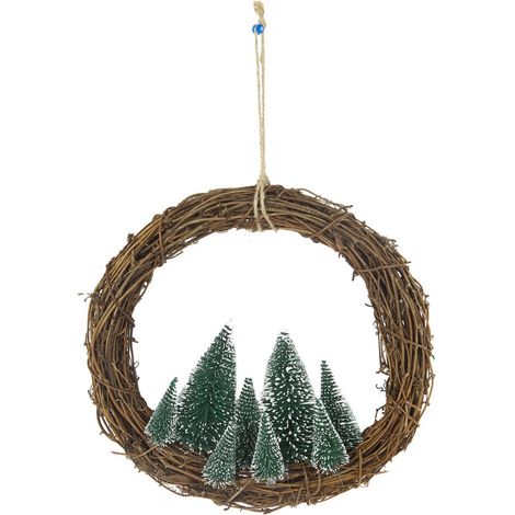 TrendLine Deko Kranz Weihnachten Ø34 x 5 cm mehrfarbig Figur