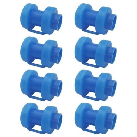 BUNTHAUS Trampolinpfostenkappen, Netzspitze, Sicherheitstrampoline, Ersatzteile, Trampolinstangenhut, Trampolinzubehör für Netzhaken, Trampolin-Netzteil, Blau, 10 Stück (1/5)