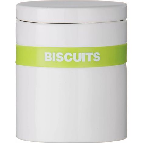 Premier Housewares Lime Silicone Band Biscuit Jar