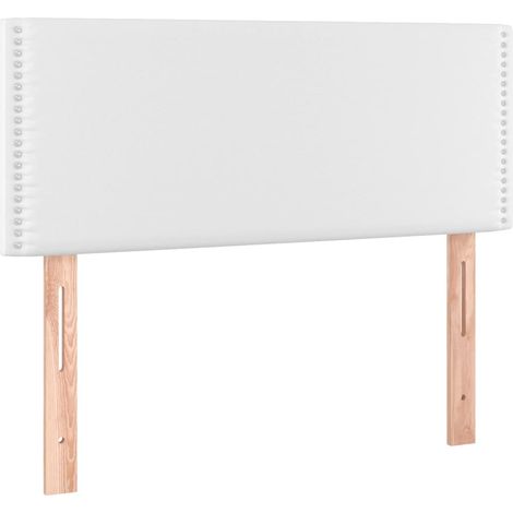 Cabecero accesorio para dormir dormitorio mueble LED 100 x 5 x 78/88 cm blanco sintético TDL0201952