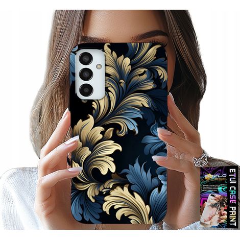 Custodia per Samsung Galaxy M13 4G - elegante custodia con motivi dorati alla moda (1/5)