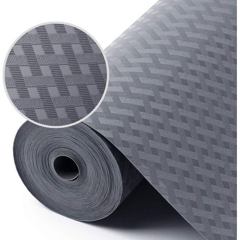 Protective mat for kitchen cupboard shelves and refrigerator, waterproof and oil-resistant, made of EVA plastic, for drawers and refrigerator shelves, grey, 30 x 300 cm (1/5)