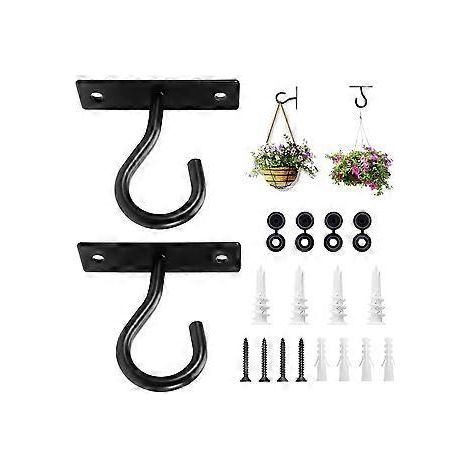 Set mit Deckenhaken zum Aufhängen von Pflanzen, Wandhaken für Pflanzgefäße, Blumenampeln, Windspiele, Laternen und Lichterketten