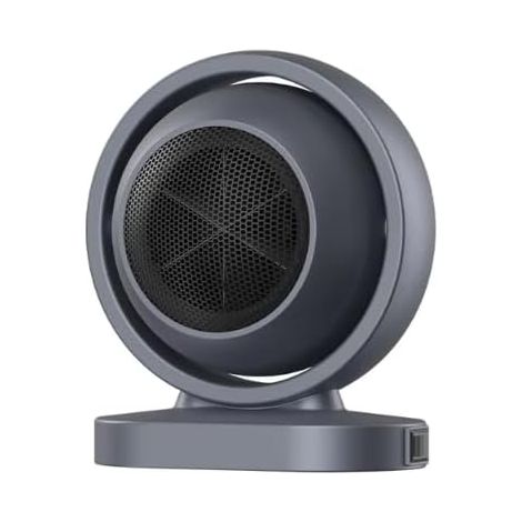 Chauffage de bureau haute performance, chauffage rapide, économie d'énergie, petit radiateur électrique portable pour la maison, gris
