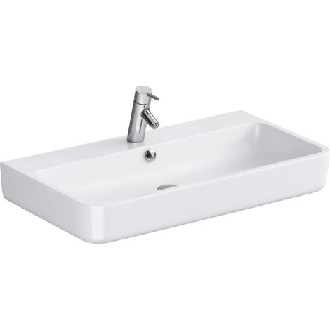 Primaster Waschbecken Marina Waschtisch Keramik Spülbecken Handwaschbecken 80cm
