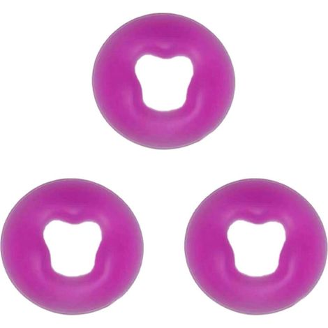 3x Weiches Silikon-SPA-Gesichtsmassagekissen, Entspannungskissen, Schönheitskissen, Lila (1/2)