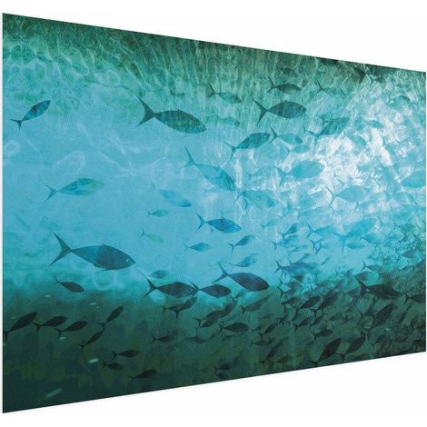 Poster – Ein Schwarm dunkler Fische (1/4)