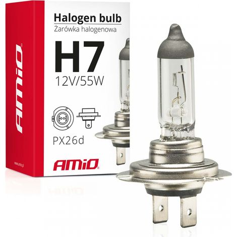 Bombilla halógena H7 12V 55W con filtro UV (E8) amio-01156 (1/5)