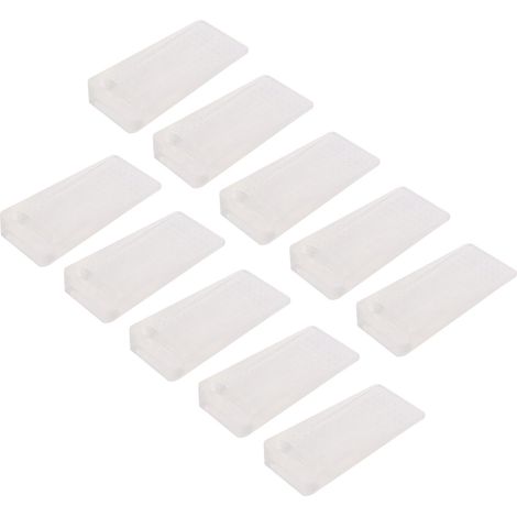 10 Cales de Porte Transparentes Empilables Anti-Choc en TPR Souple, Sans Percage (1/5)