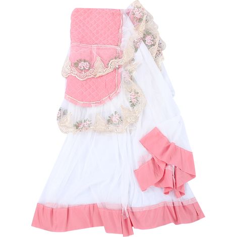 Housse en dentelle anti-poussière pour machine à laver, protection solaire domestique, 60x60x85cm, rose (1/5)