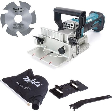 Makita DPJ180Z 18v LXT Cordless Biscuit Jointer 100mm Dowel Joint + Blade Bare (1/5)