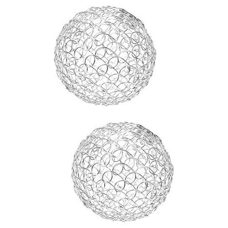 10x10cm 2 Pièces Abat-jour En Fer Forgé Abat-jour De Table De Chevet Abat-jour Lustre Abat-jour Boule Couvercle De Lampe Globe De (1/4)