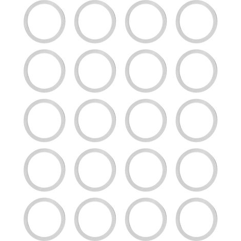 120 rondelles plates en acier inoxydable pour le montage de roulements, roues, engrenages et vis 4807-1215-0250 (1/5)