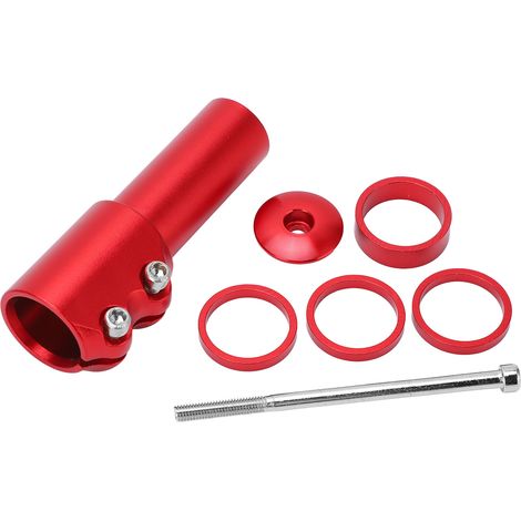 Adaptateur de Potence Vélo en Alliage d'Aluminium pour Fourche 28.6mm, Rehausseur de Guidon Vélo Montagne (1/5)