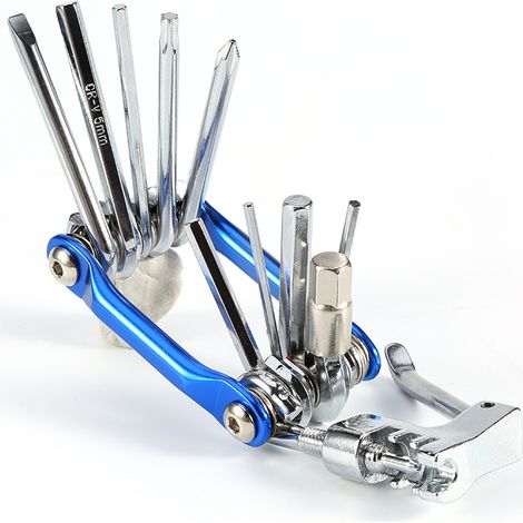 Transformers 11-in-1 Fahrradreparaturwerkzeug, faltbares Taschen-Multitool für Fahrräder (1/5)