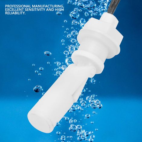 Lot de 2 interrupteurs à flotteur horizontaux pour cuve liquide PP contrôleur de niveau d'eau type F (1/5)