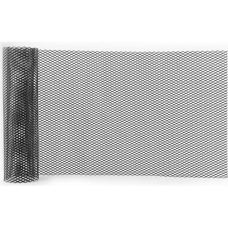 Maille Calandre Voiture 6x12mm,Grillage Aluminium Universel Noir 100x33cm Protection Radiateur (1/5)