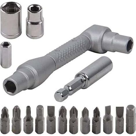 Kit cacciavite multiuso 30 pezzi professionale fai da te 2 lati magnetico dadi phillips a croce esagonali torx con inserti punte teste intercambiabili (1/2)