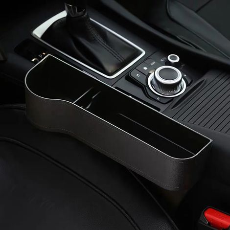 (T7) Organisateur de siège auto pour portefeuille et téléphone, rangement pour fentes, accessoires auto (1/5)