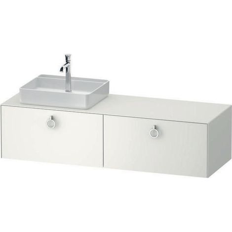 DU Konsolen-WTU wandh. White Tulip 550x1 600x408mm Weiß Seidenmatt 2 Ausz (1/4)