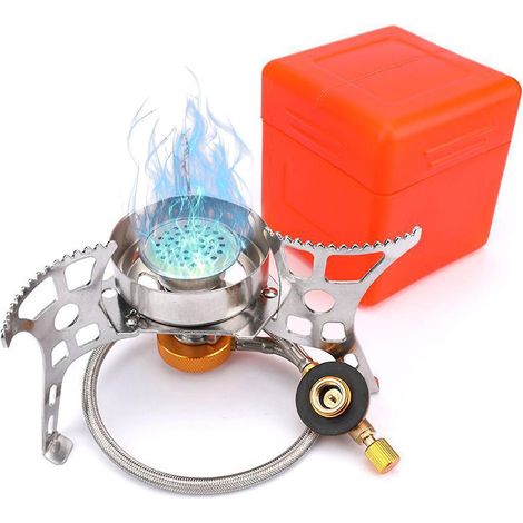 3900W Tragbarer Split-Gaskocher für Outdoor-Camping mit Piezo-/Manueller Zündung