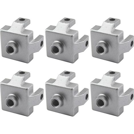 Set di 6 staffe di montaggio a pavimento M12 3030 per profili in alluminio (1/5)