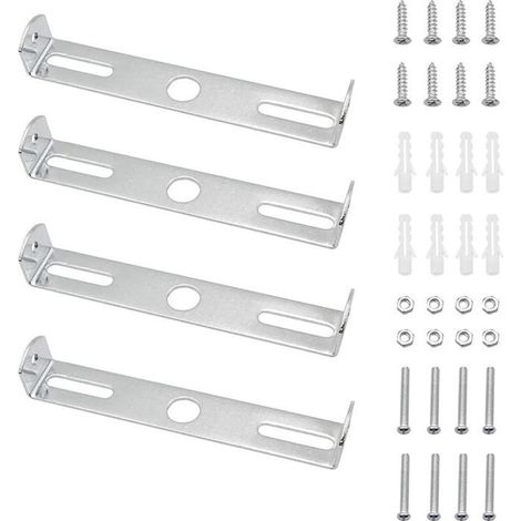 Plaque de suspension plafonnier - PZCC - 105 mm - Acier galvanisé - Lot de 4 - Installation facile (1/5)