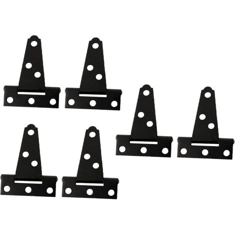 6 pièces Charnières Acier T Charnières Meubles (1/5)