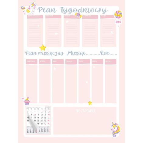 Calendario de nevera Pizarras magnéticas Planificador mensual semanal grande XXL (1/2)