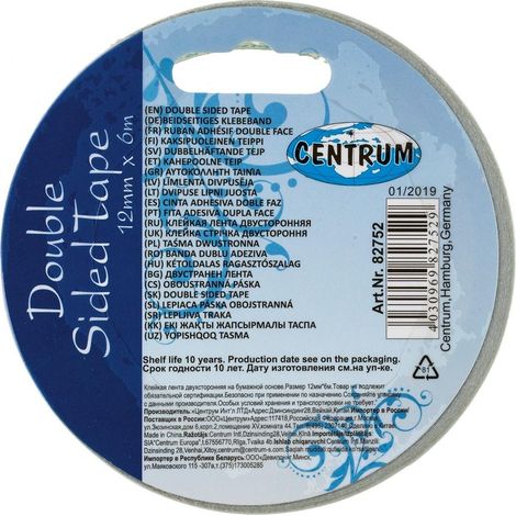 Doppelseitiges Büroklebeband 12 mm x 6 m 82752