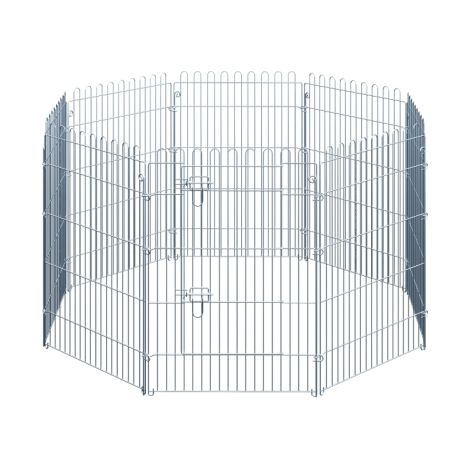 Box per cuccioli, recinzione per cuccioli, cancelletto per cuccioli, area giochi, porticina per cuccioli, set da 8 pezzi, 63 cm di larghezza x 91 cm di altezza, spedito direttamente dal negozio. (1/5)