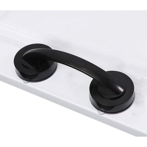 Poignée antichoc 2 pièces, poignée de porte et de fenêtre en verre, porte coulissante de salle de bain, poignée à ventouse sans trace et sans trou, ma (1/5)
