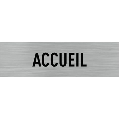 Pictogramme ACCUEIL (Q0028).- Plaque aluminium brossé - (1/5)