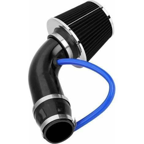 76 mm 3 Zoll Universal-Kaltluftansaugfilter für Autos + Aluminium-Ansaugrohr-Kit (1/2)