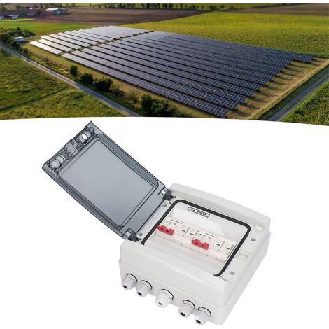 Interrupteur sectionneur solaire DC500V (2 entrées, 2 sorties) disjoncteur miniature photovoltaïque protégé contre les surtensions et la foudre disjoncteur DC pour systèmes photovoltaïques 32 A 20 (1/5)